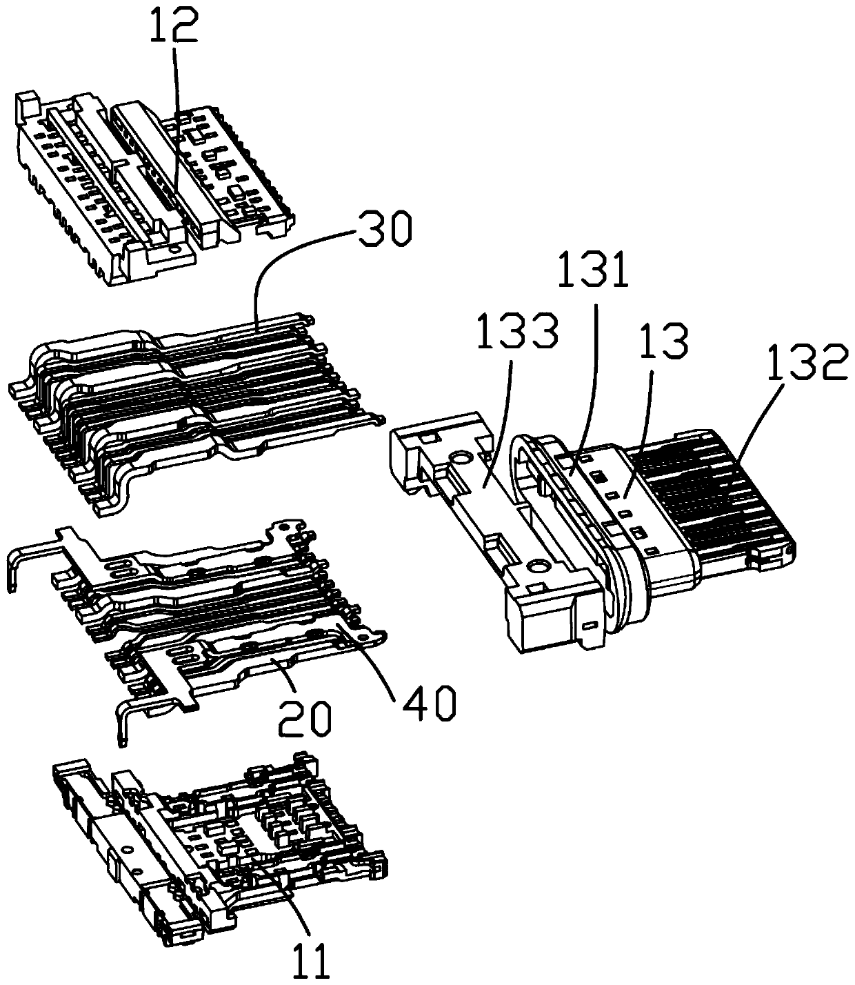 High frequency and high current usb socket