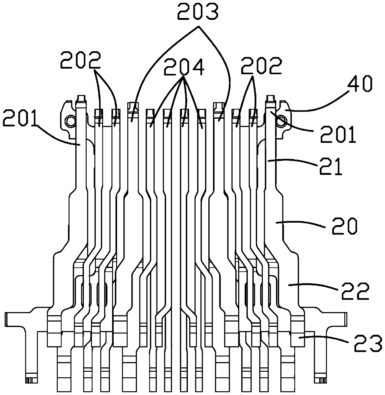 High frequency and high current usb socket