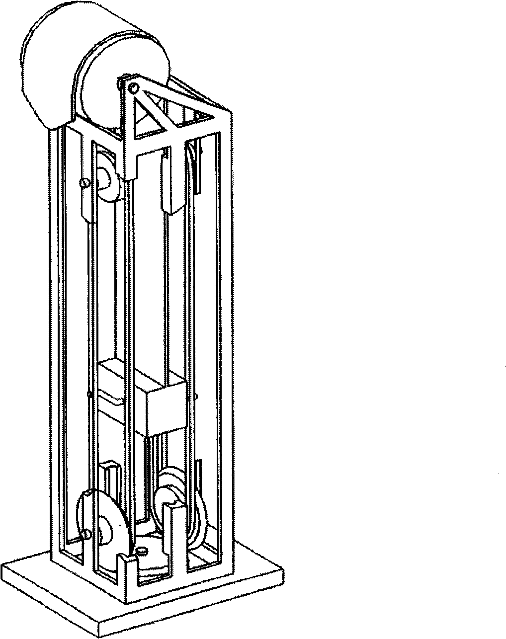 Symmetrically balanced chain type oil pumping unit