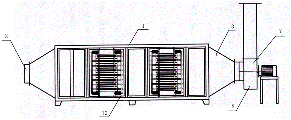 Plasma waste gas treatment device