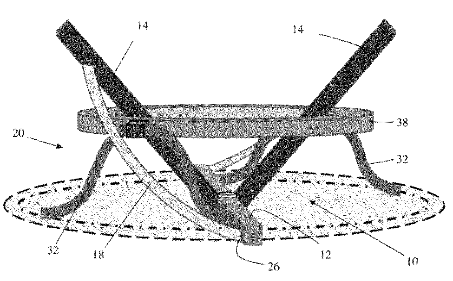 Bistable aerial platform