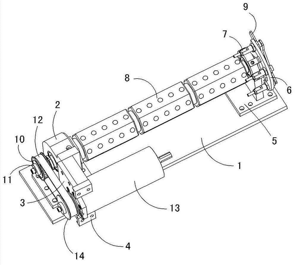 Hexahedral flexible rotating mechanism