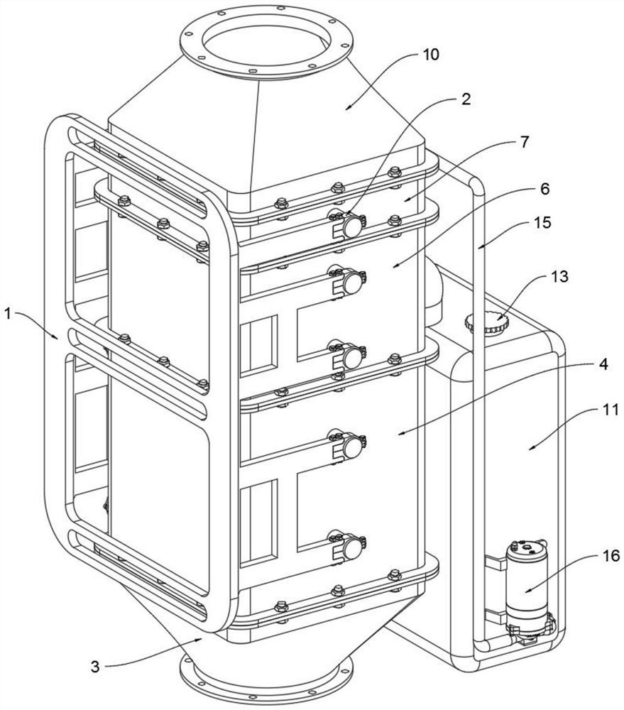 Flue gas waste heat cooling and recycling device