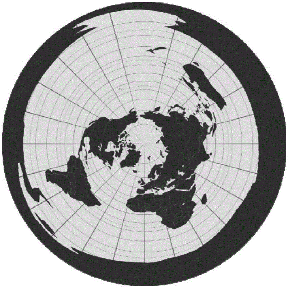 Spherical display image processing method and system