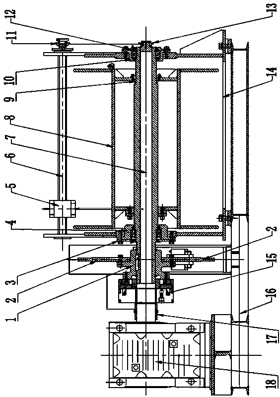 Intelligent deep hole rope winch driven by variable frequency motor