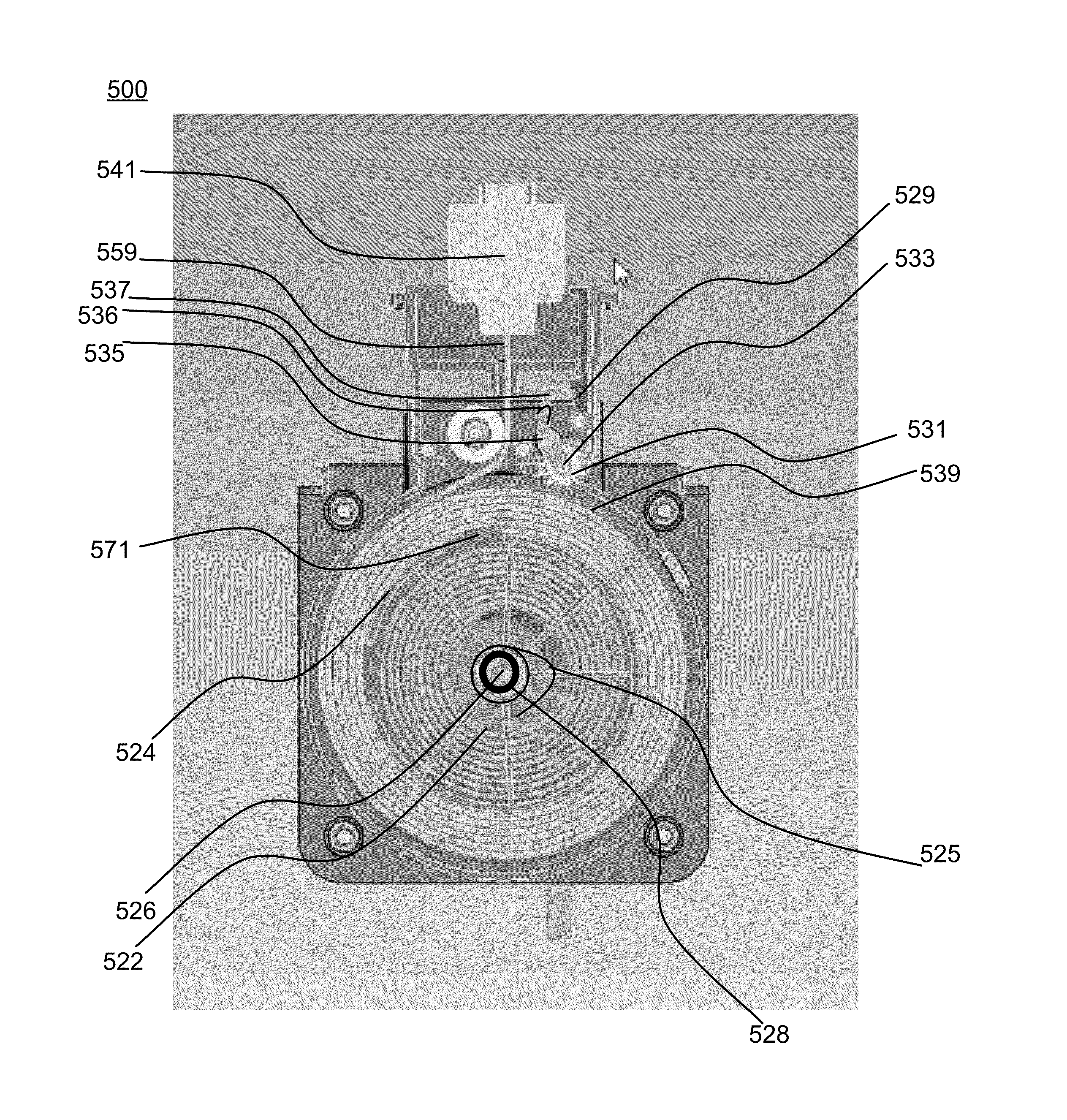 Retractable cable and cable rewind spool configuration