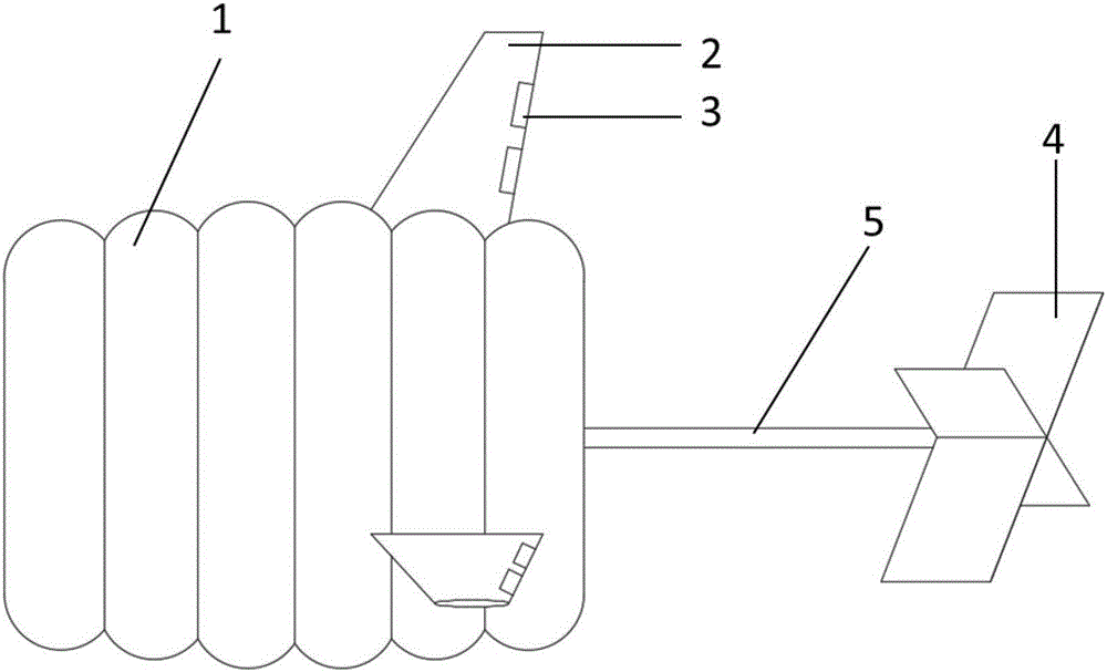 Floating airbag of aerial wind driven generator