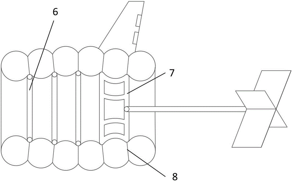 Floating airbag of aerial wind driven generator