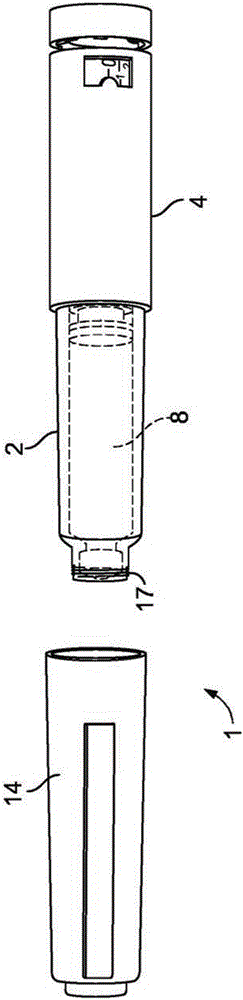 Drug delivery device with unidirectional coupling