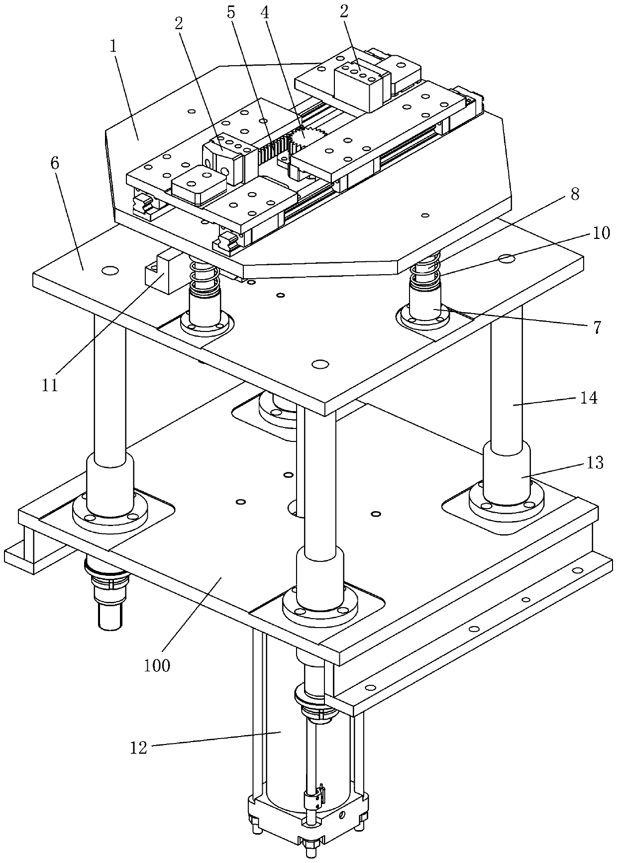 Lifting type floating feeding device