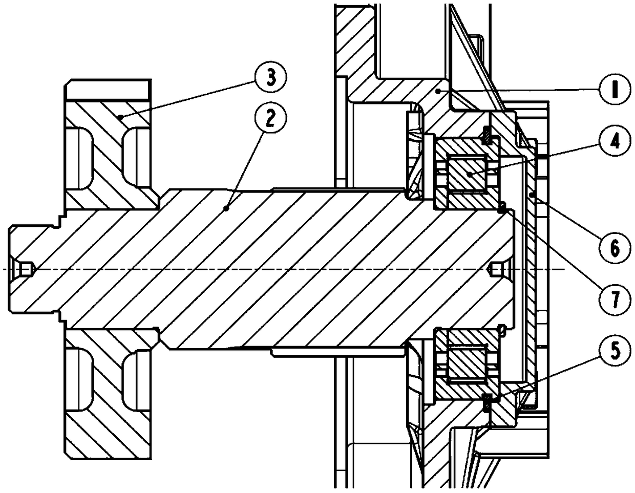 Mechanism and method for quickly measuring rotating speed of auxiliary box intermediate shaft of portable type commercial vehicle