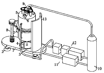 Thermal regeneration device for waste rubber and thermal regeneration method thereof