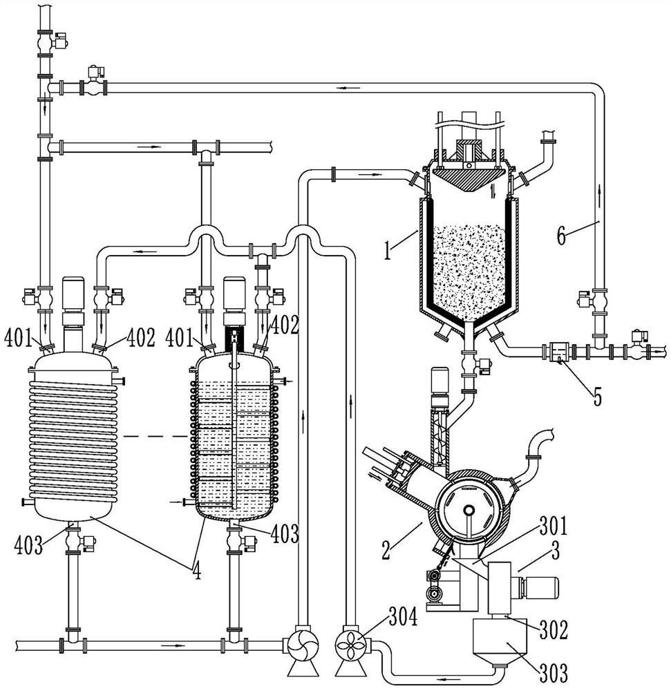 Non-stop production decolorization system based on working condition of continuously producing steroid drugs