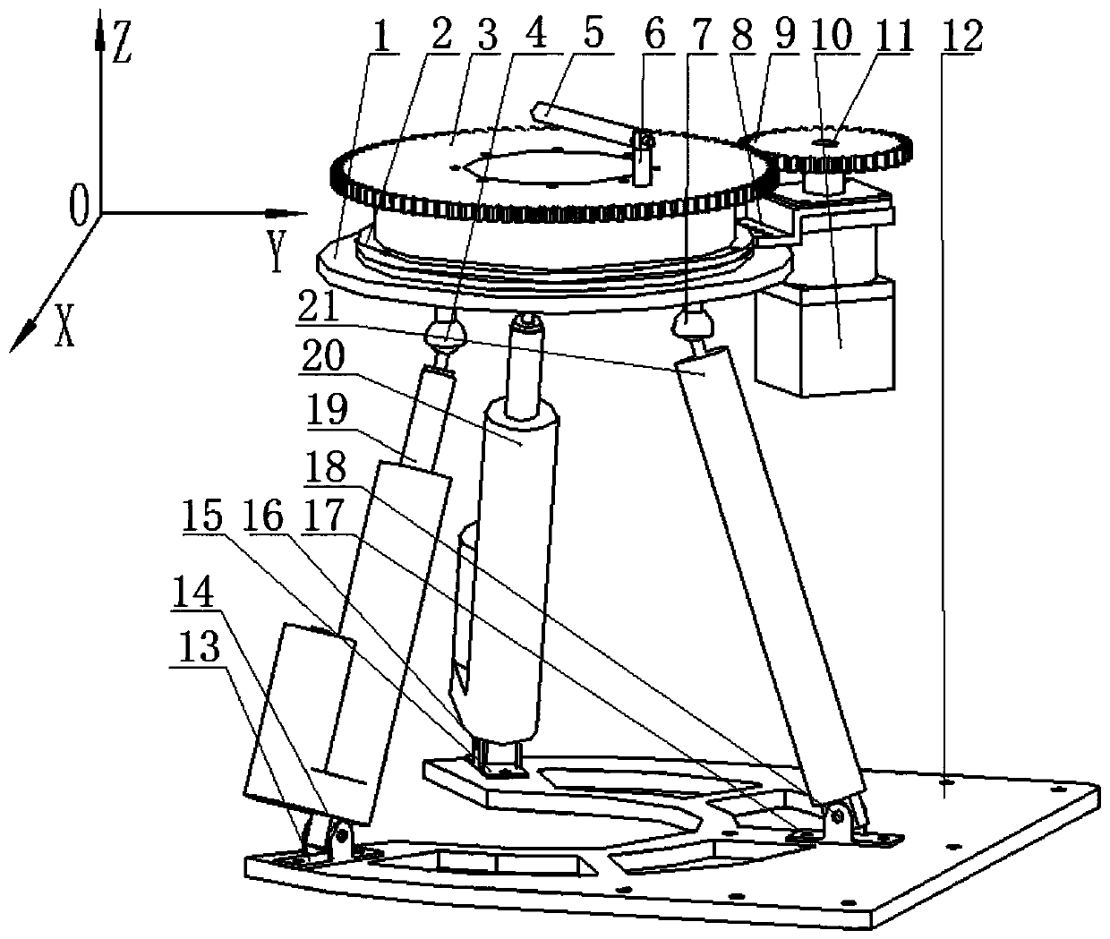 A three-degree-of-freedom forelimb rehabilitation robot based on parallel mechanism