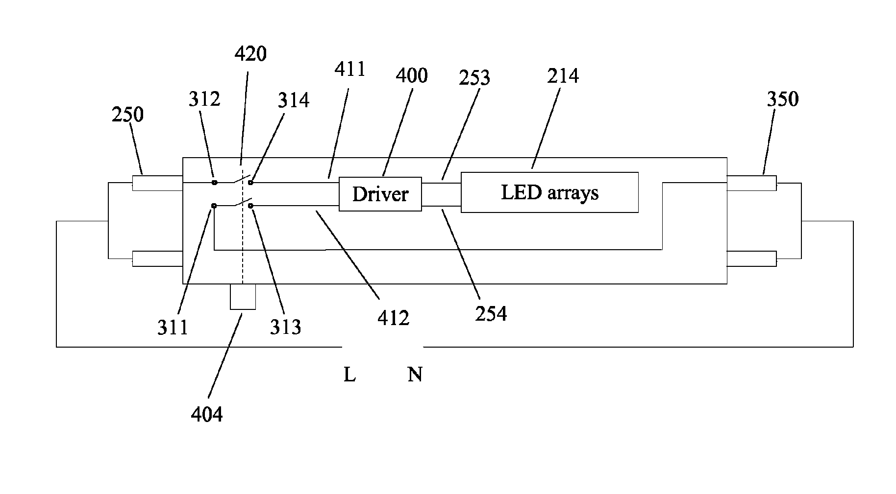 Linear solid-state lighting with a double safety mechanism free of shock hazard