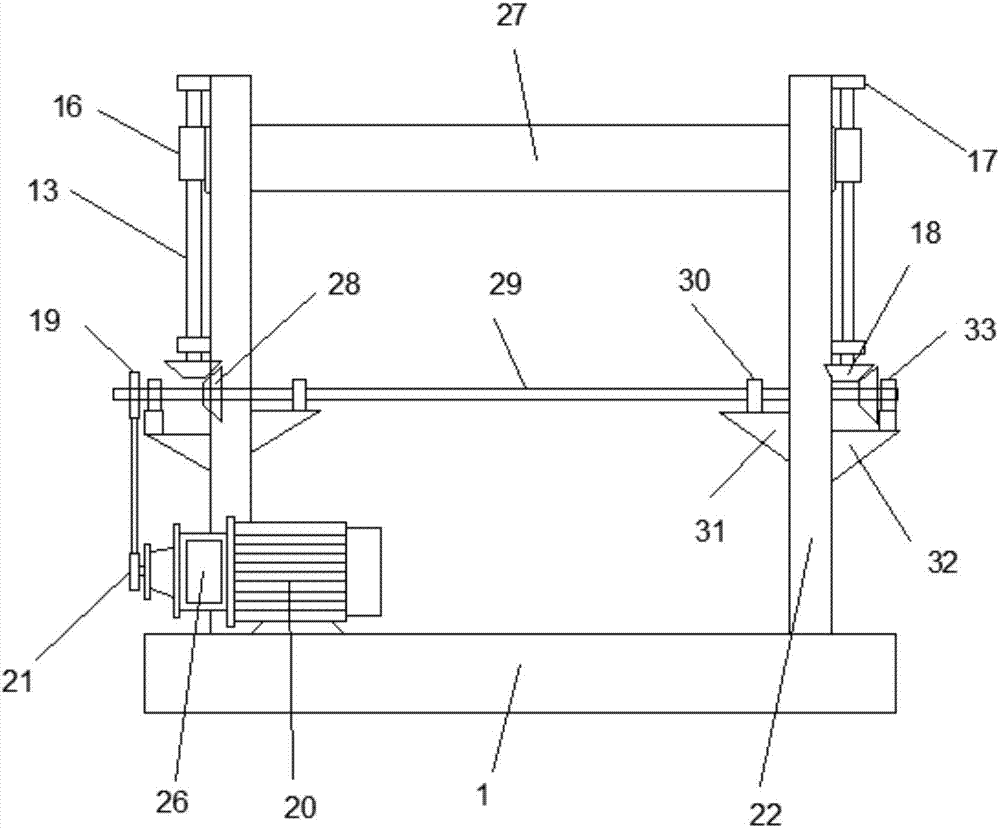 Quick cleaning device for building French window