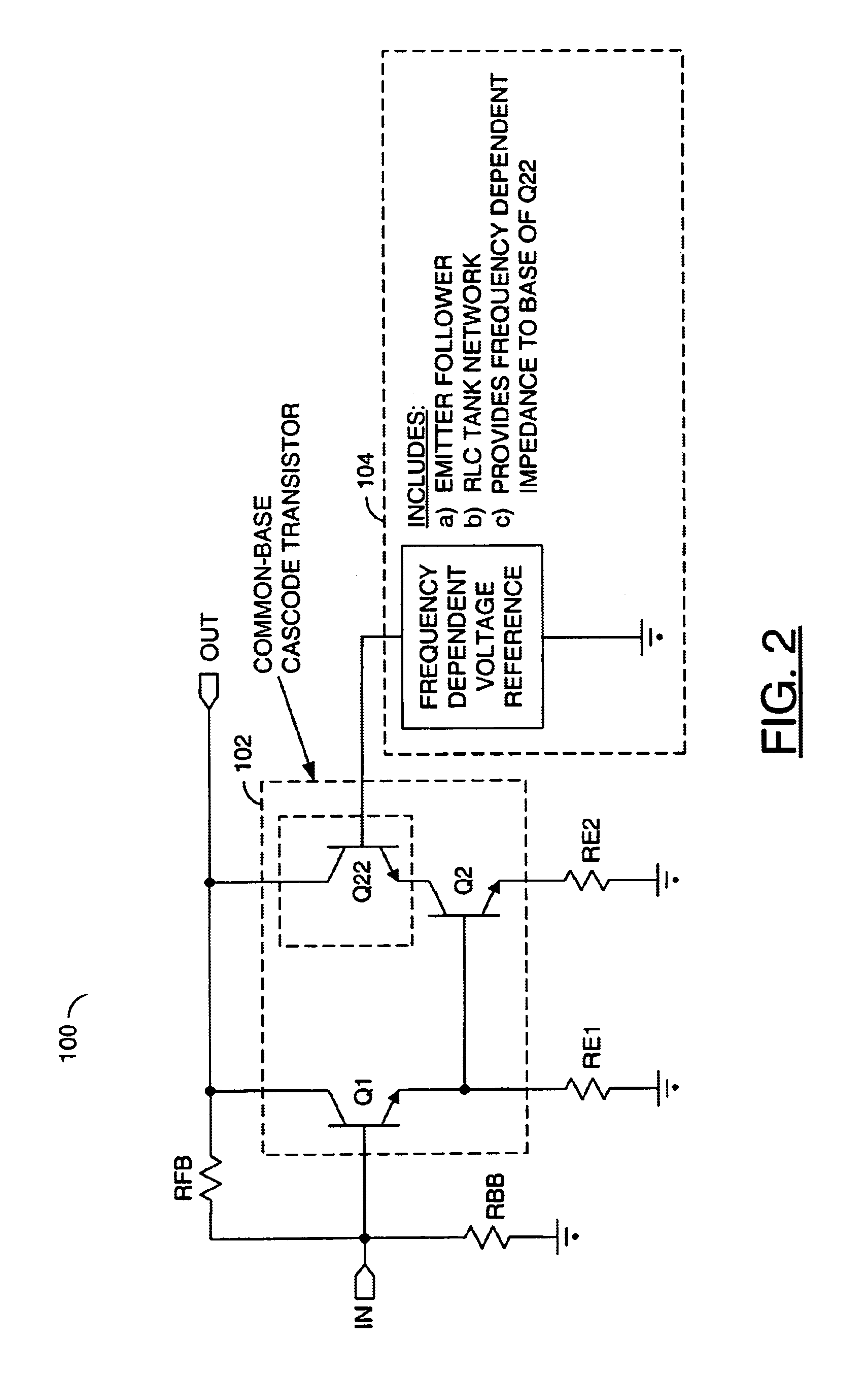 Linearized darlington amplifier