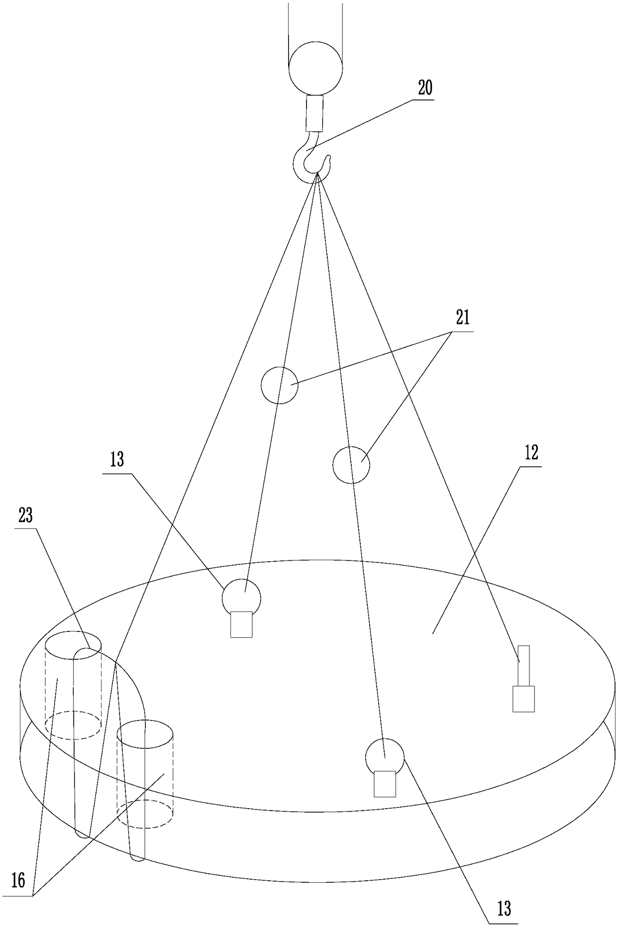 Method for hoisting heavy large covers for towers