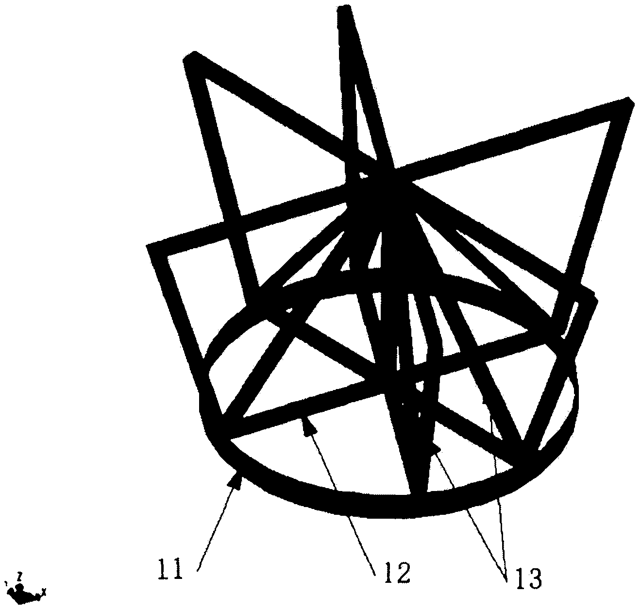 Truss type satellite main structure public platform