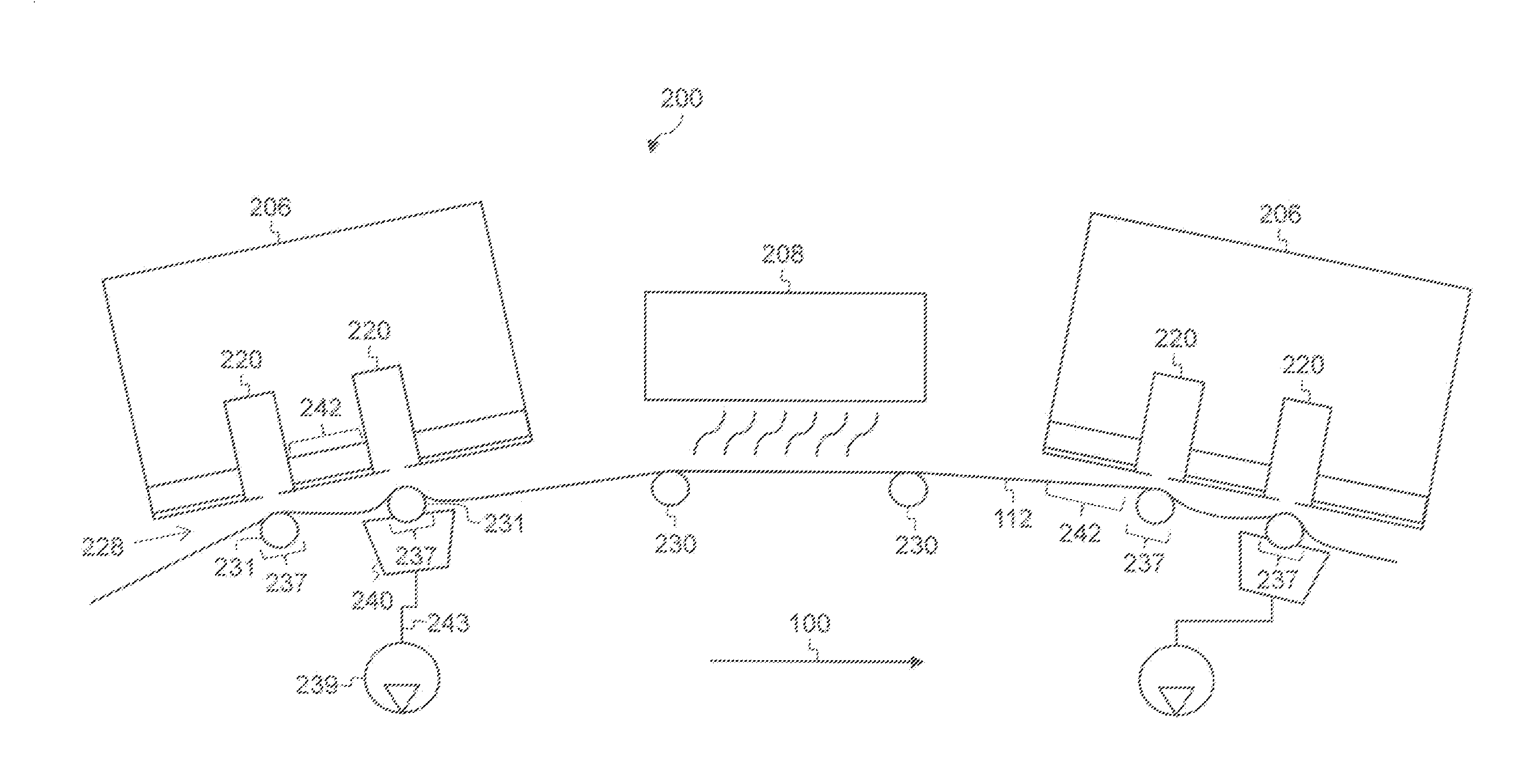 Vacuum transport roller for web transport system