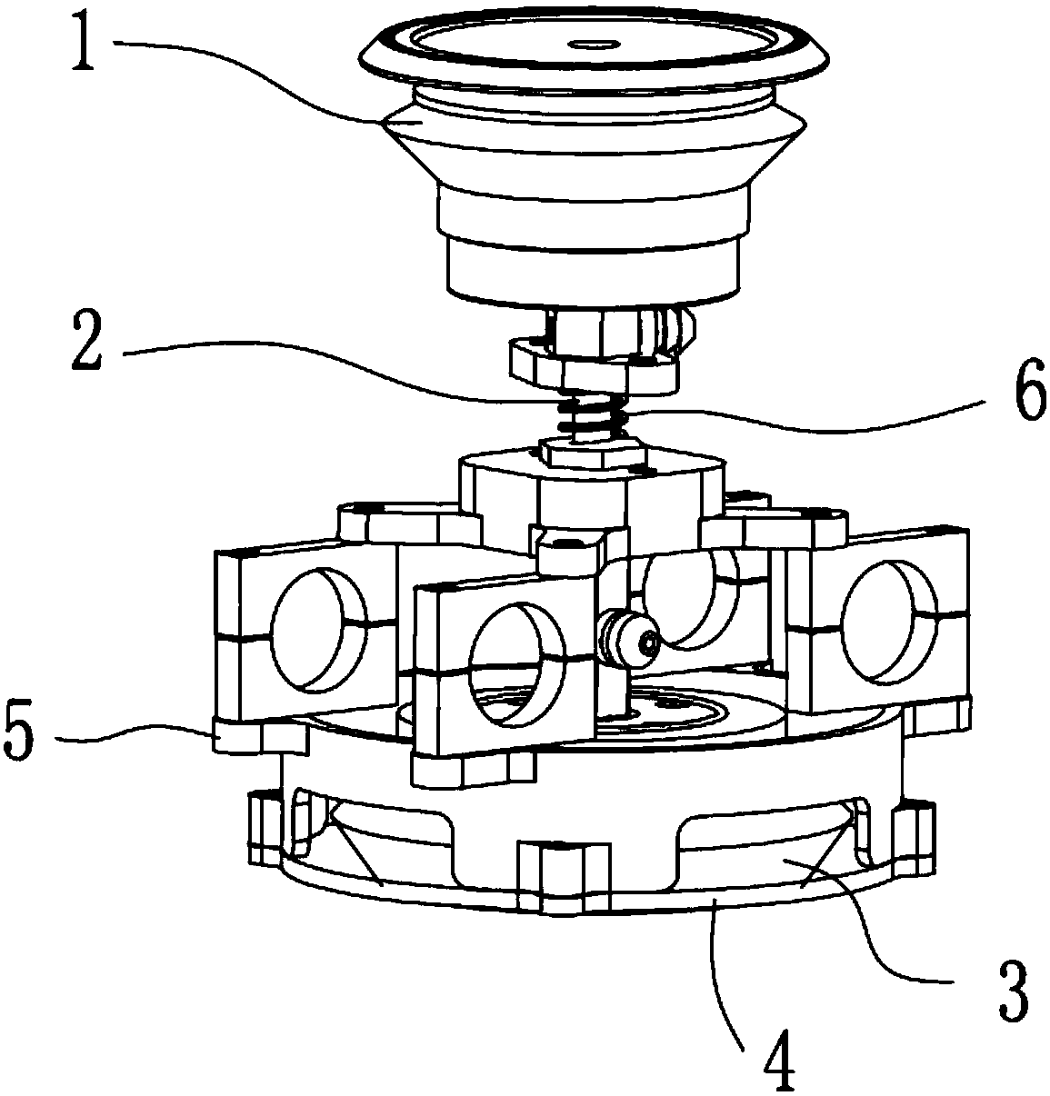 Sliding sucking-cup assembly with backpressure sucking cup and curtain wall robot applying same