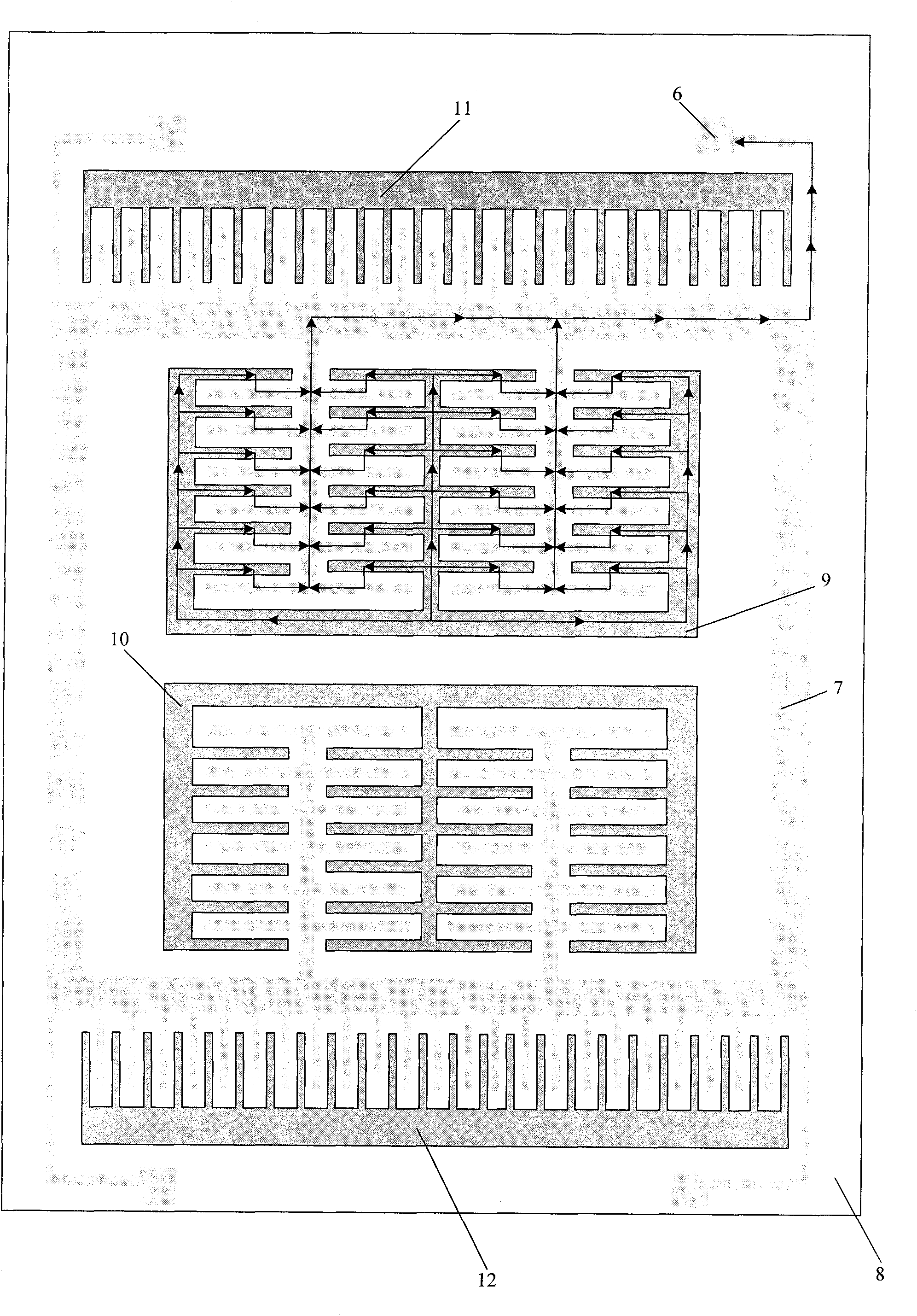 Frame-type variable capacitor and preparation method thereof