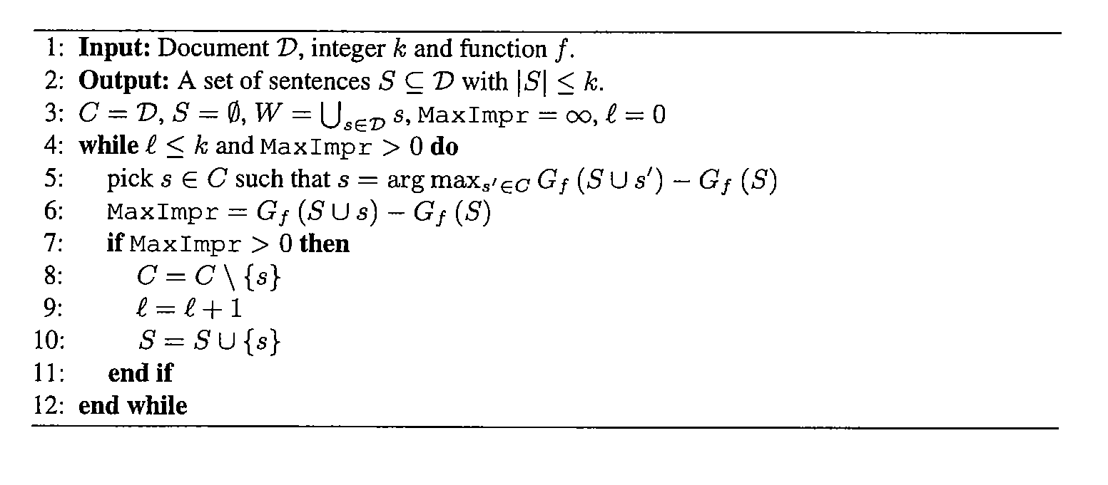 Method and apparatus for highlighting diverse aspects in a document