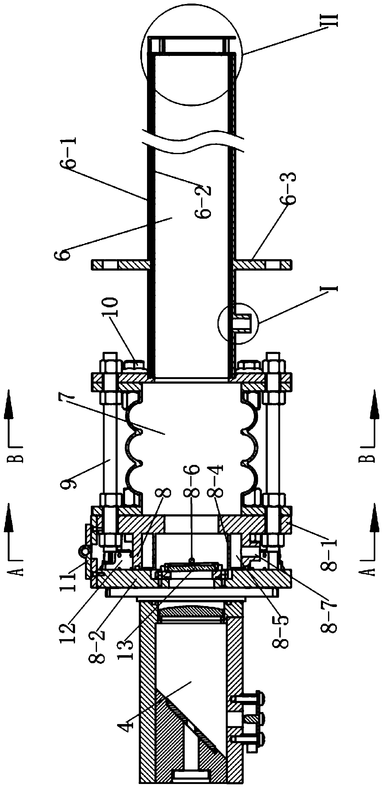 An optical transceiver system for in-situ reflective laser monitoring of gas in flue