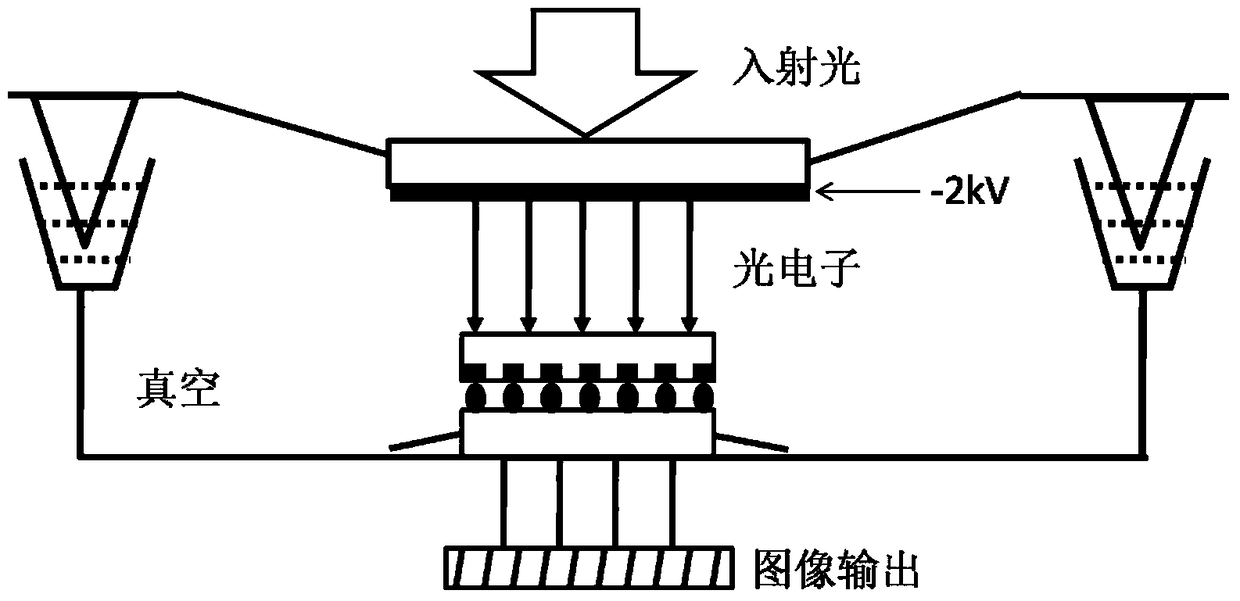 An electron bombardment solid-state photomultiplier tube type low-light digital image sensor