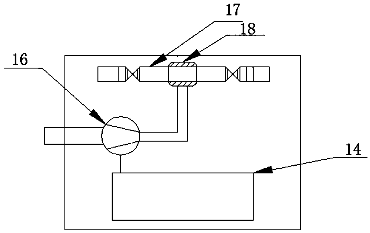 Vortex flow pipe refrigerating and heating takeout box