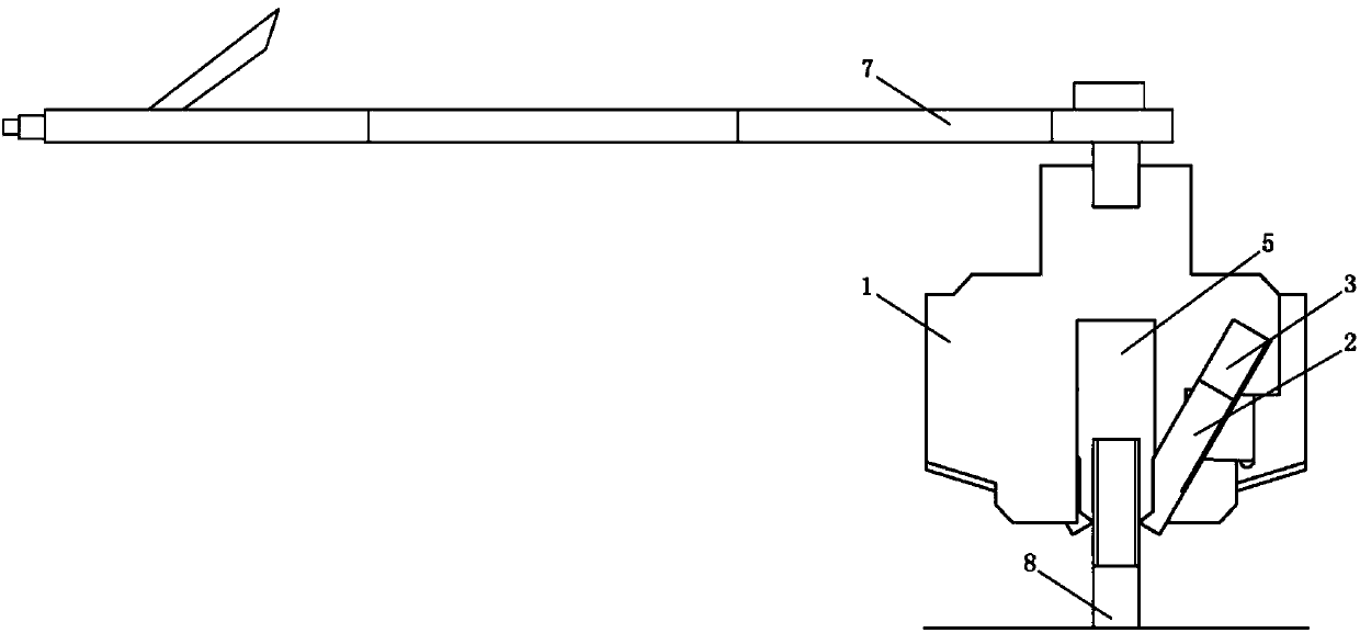 Clearing device for bolt anti-corrosion oil paint