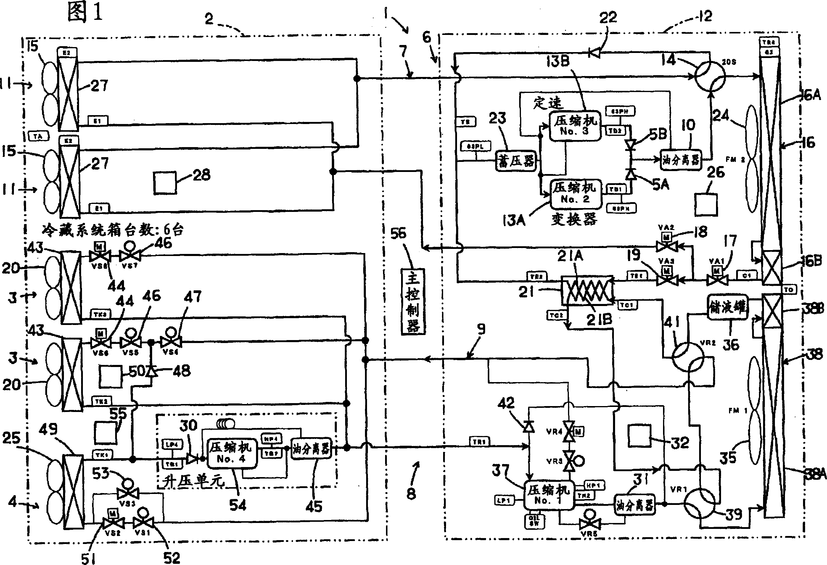 Refrigerating system