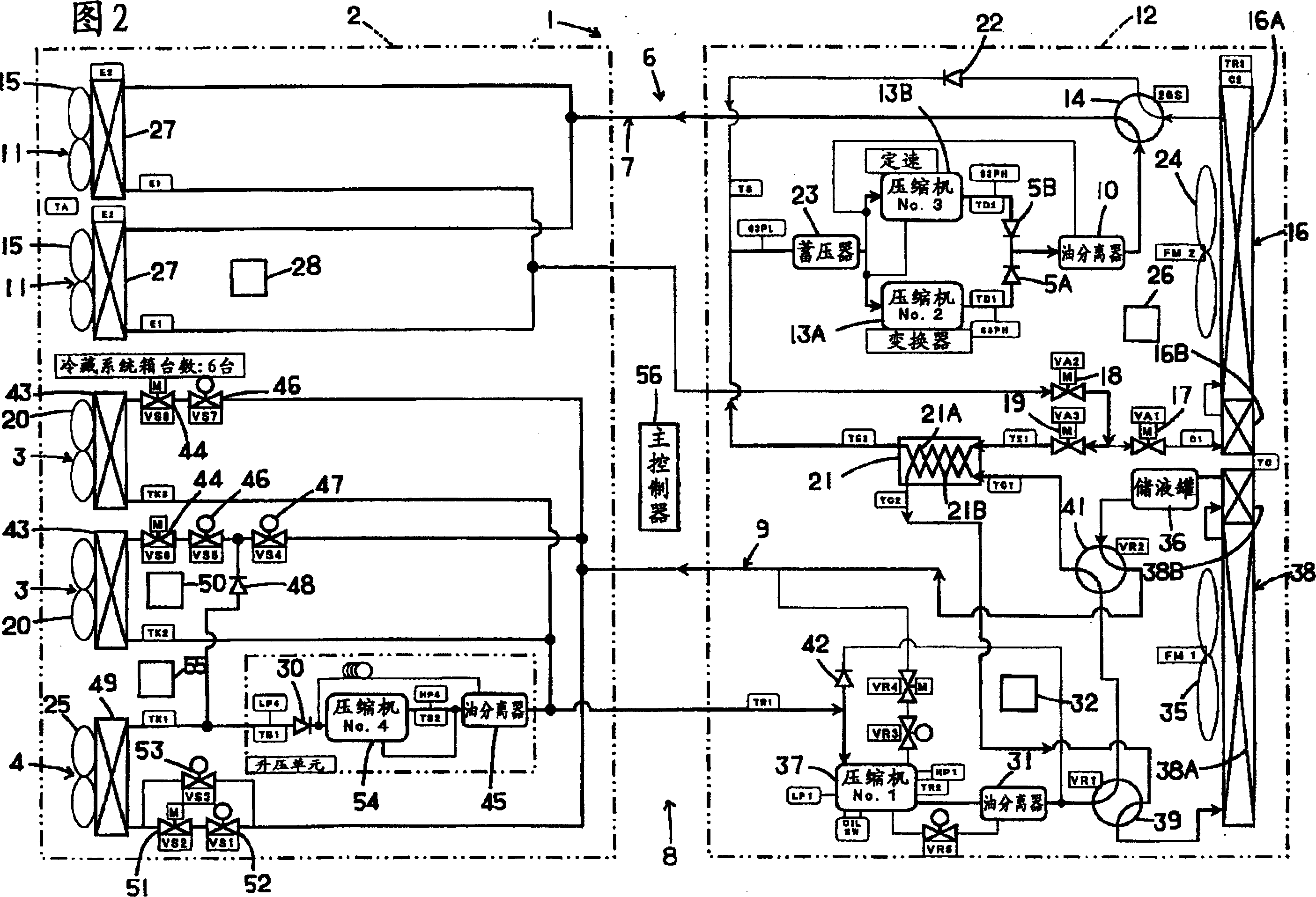 Refrigerating system