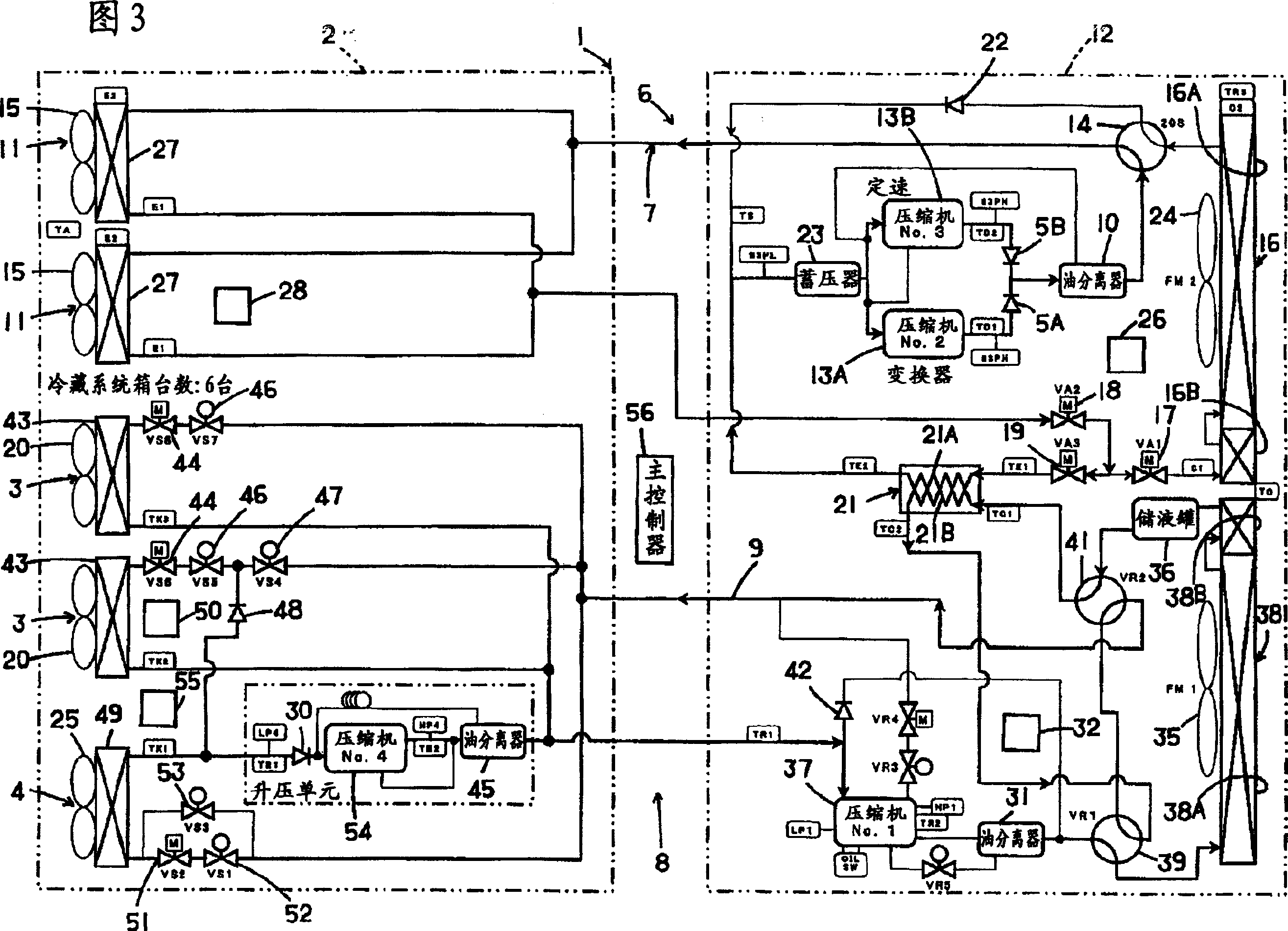 Refrigerating system