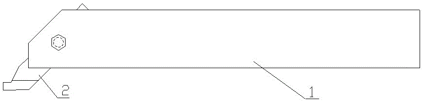 Cutter for lathe machining of flat-bottom holes