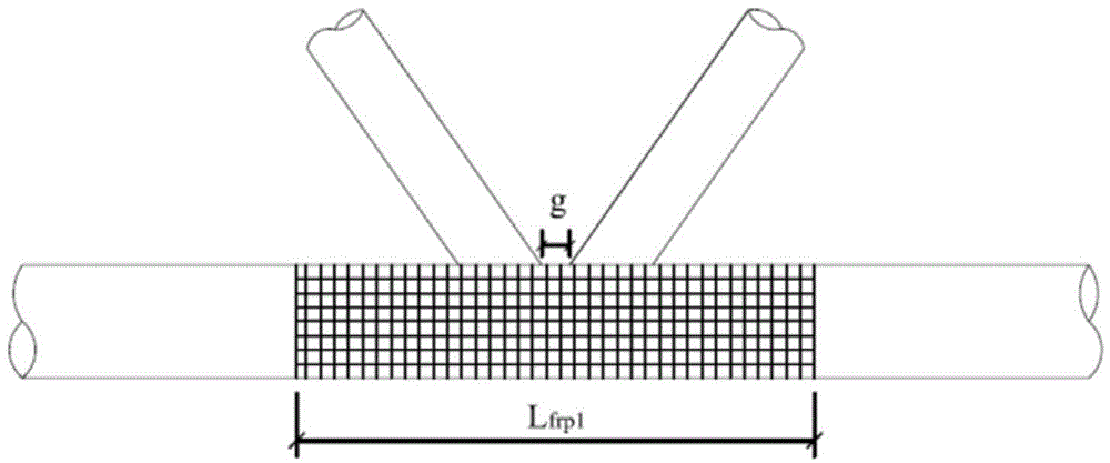 Method for reinforcing metal tube joint by means of fiber reinforced polymers (FRPs)