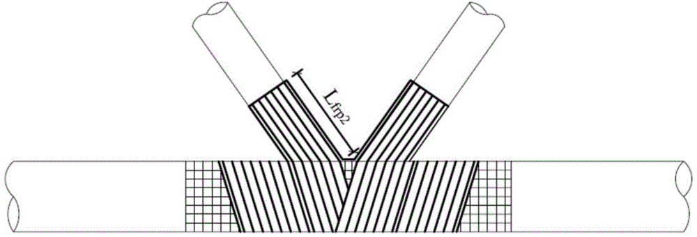 Method for reinforcing metal tube joint by means of fiber reinforced polymers (FRPs)