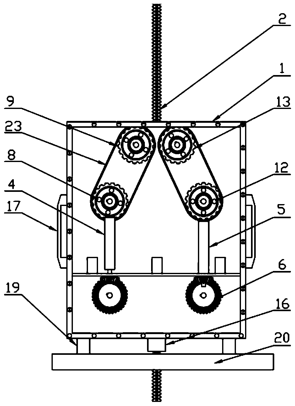 Granary temperature measurement cable coil assembling device based on connecting rod structure