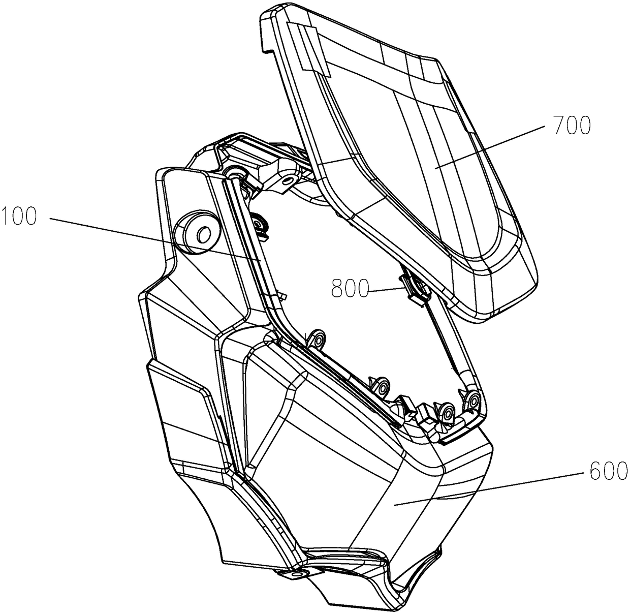 Motorbike headlight and light guiding bar thereof