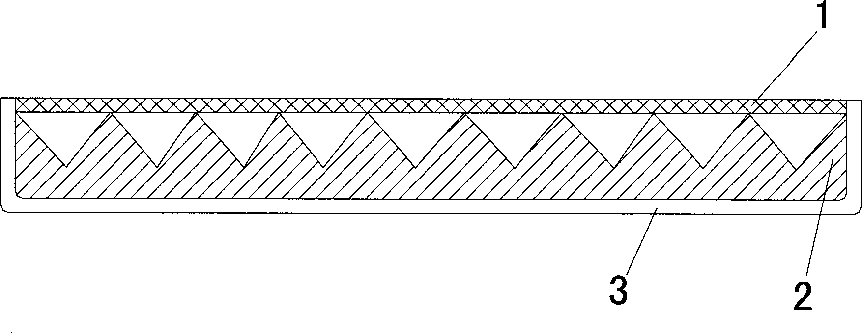 Acoustic board of glass fibre composite