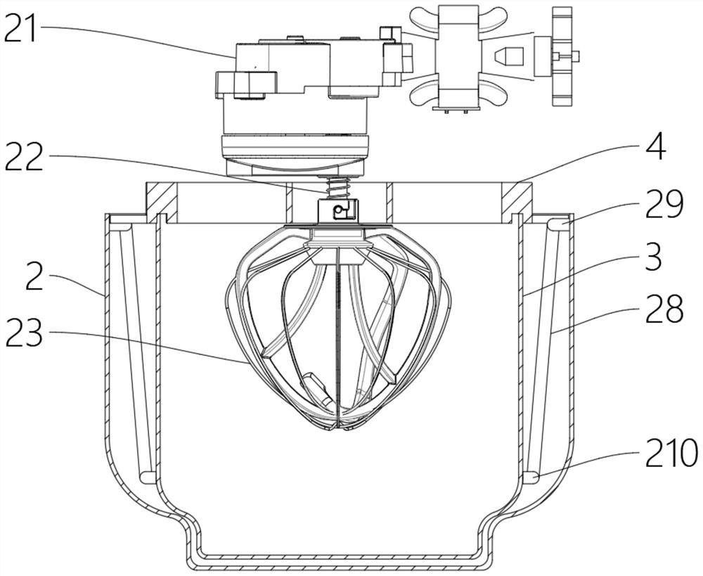 Automatic dough kneading machine and dough kneading method