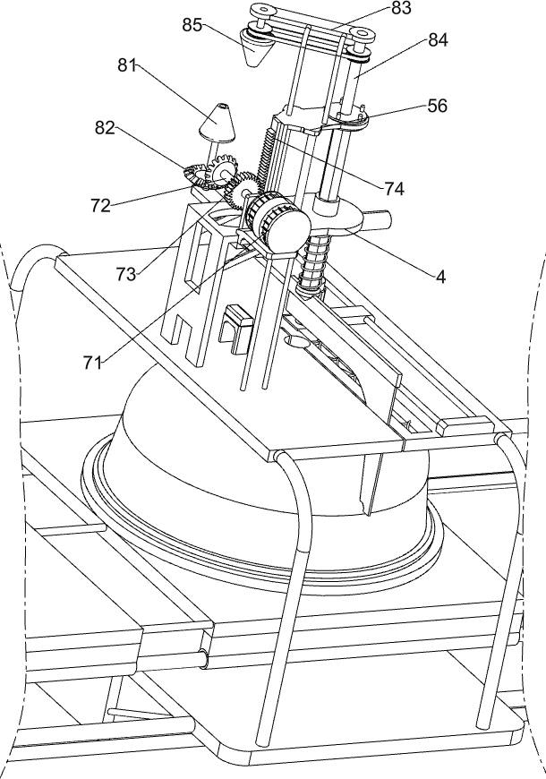 Aluminum pot processing device for kitchen ware processing