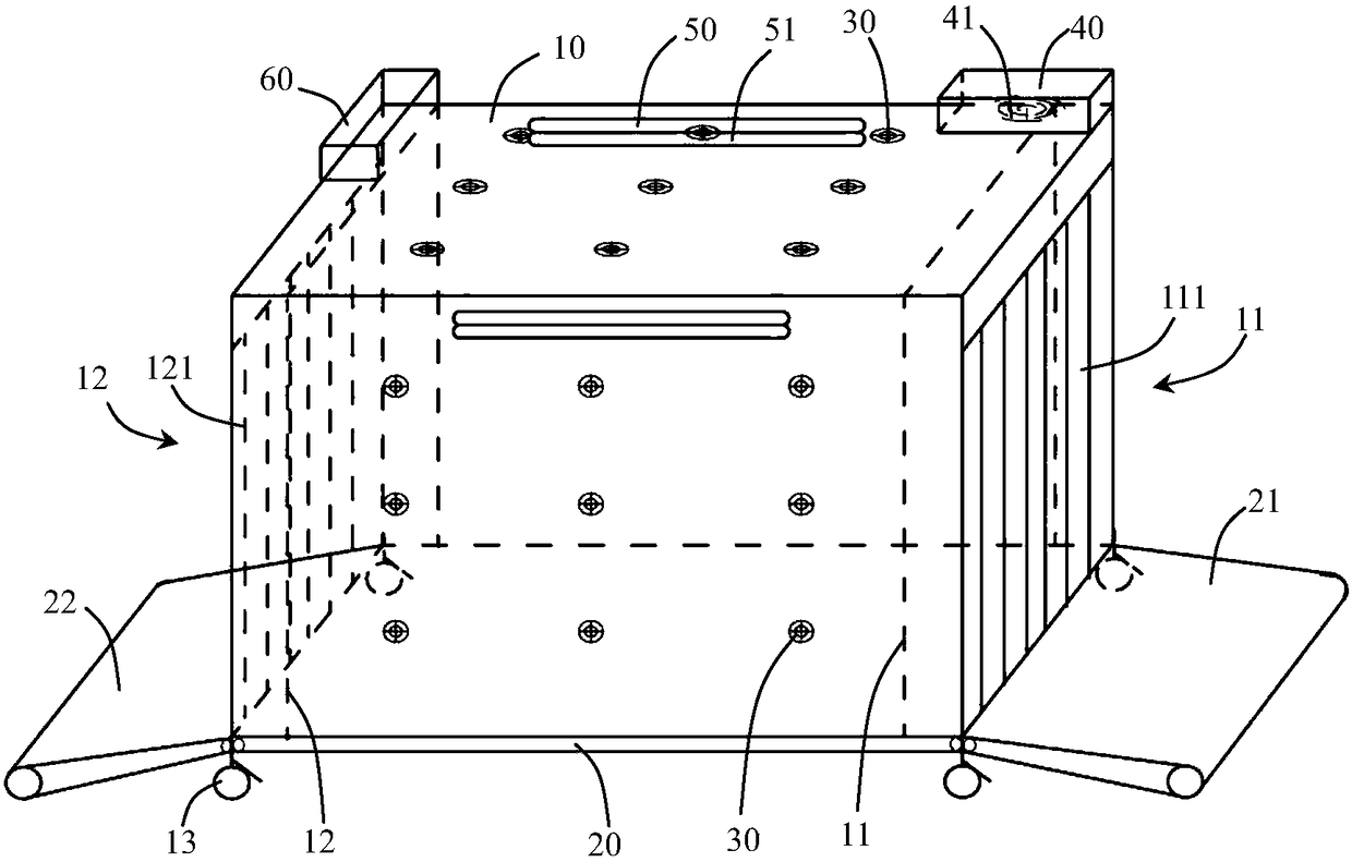 Experimental animal disinfection treatment device