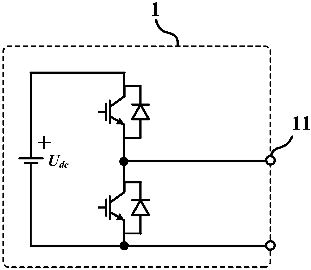 Working condition simulation test system and method for cascade converter sub-module