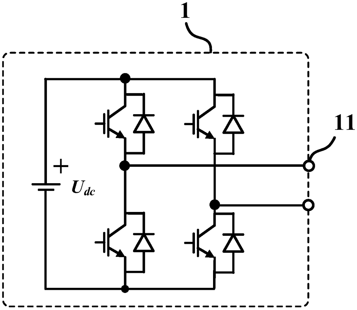 Working condition simulation test system and method for cascade converter sub-module