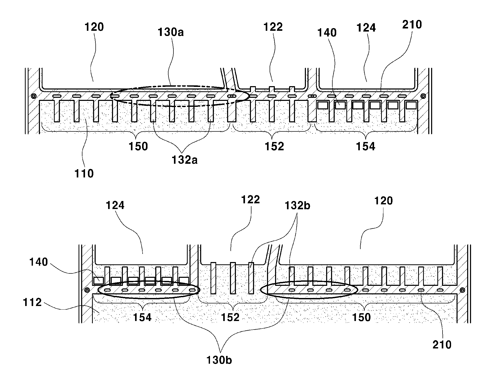 Gasket structure of fuel cell separator with improved air tight seal