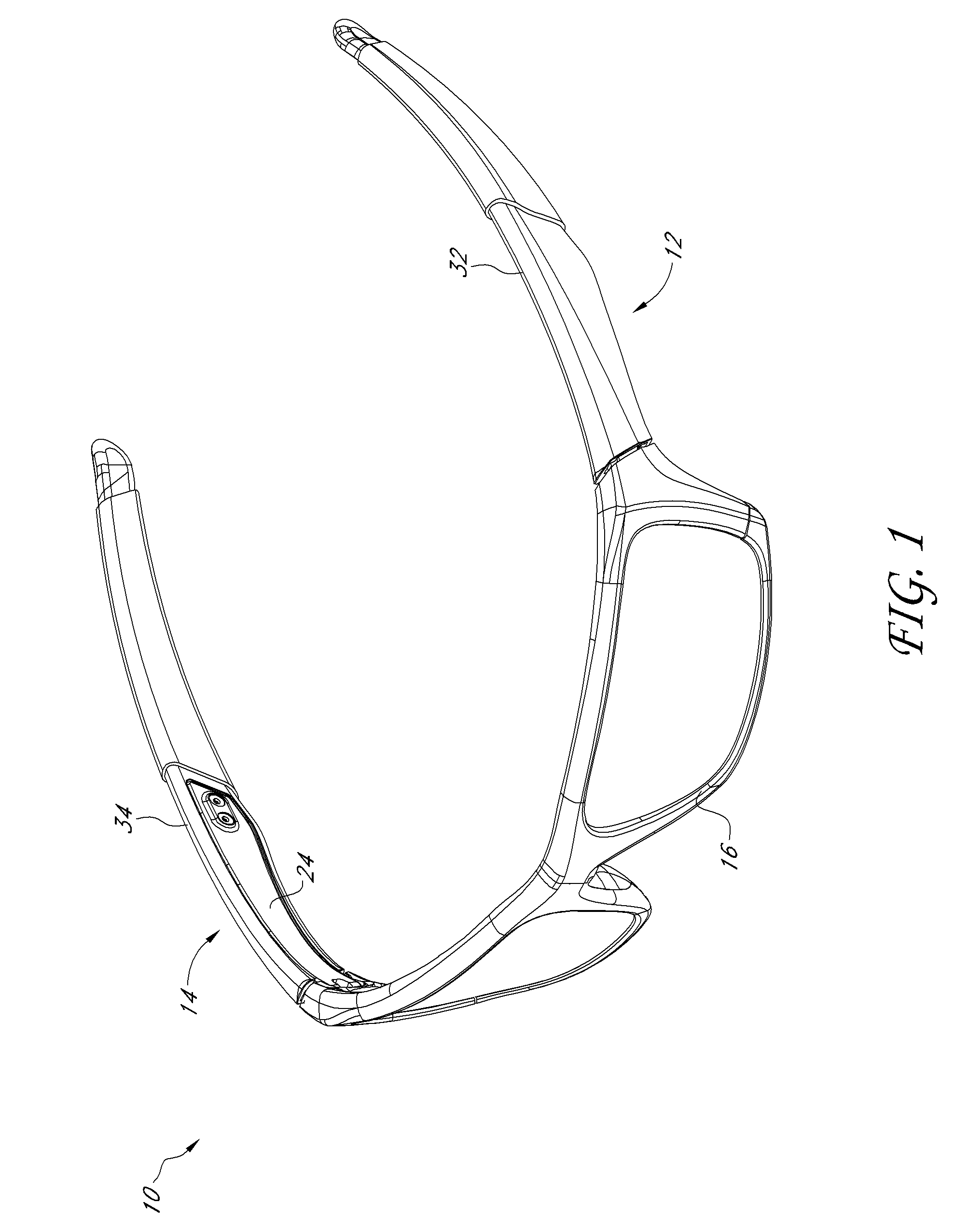 Eyeglass earstem with enhanced performance