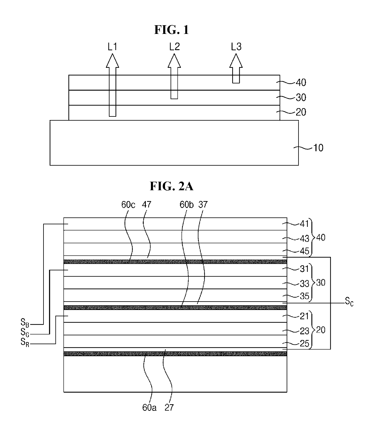 Light emitting stacked structure and display device having the same