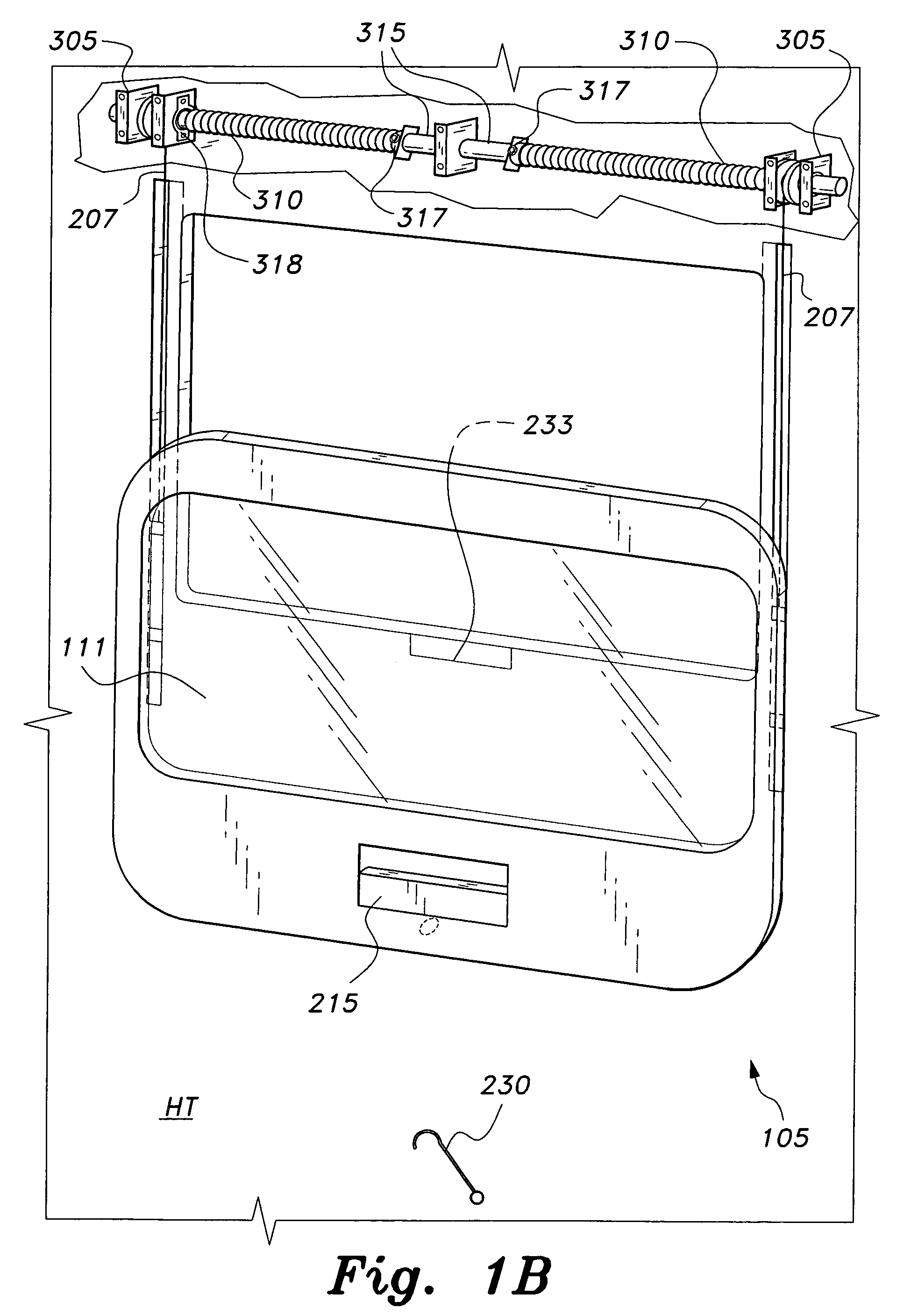 Sliding feed door for horse trailer