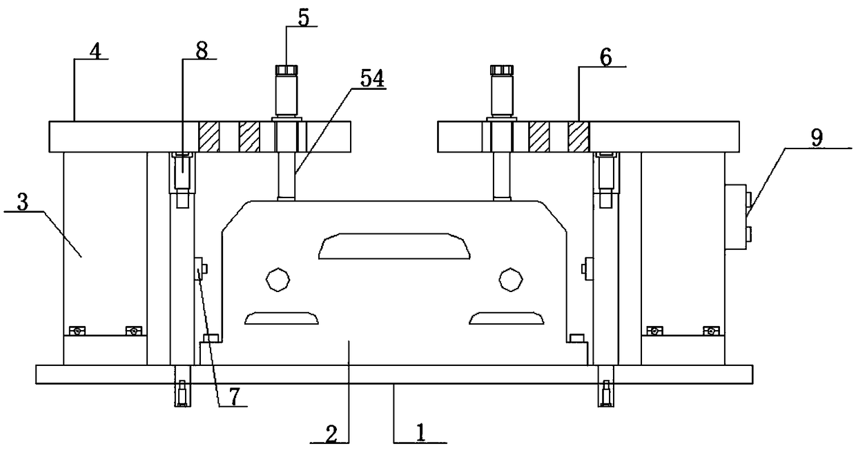 Welding and fixing device for automobile